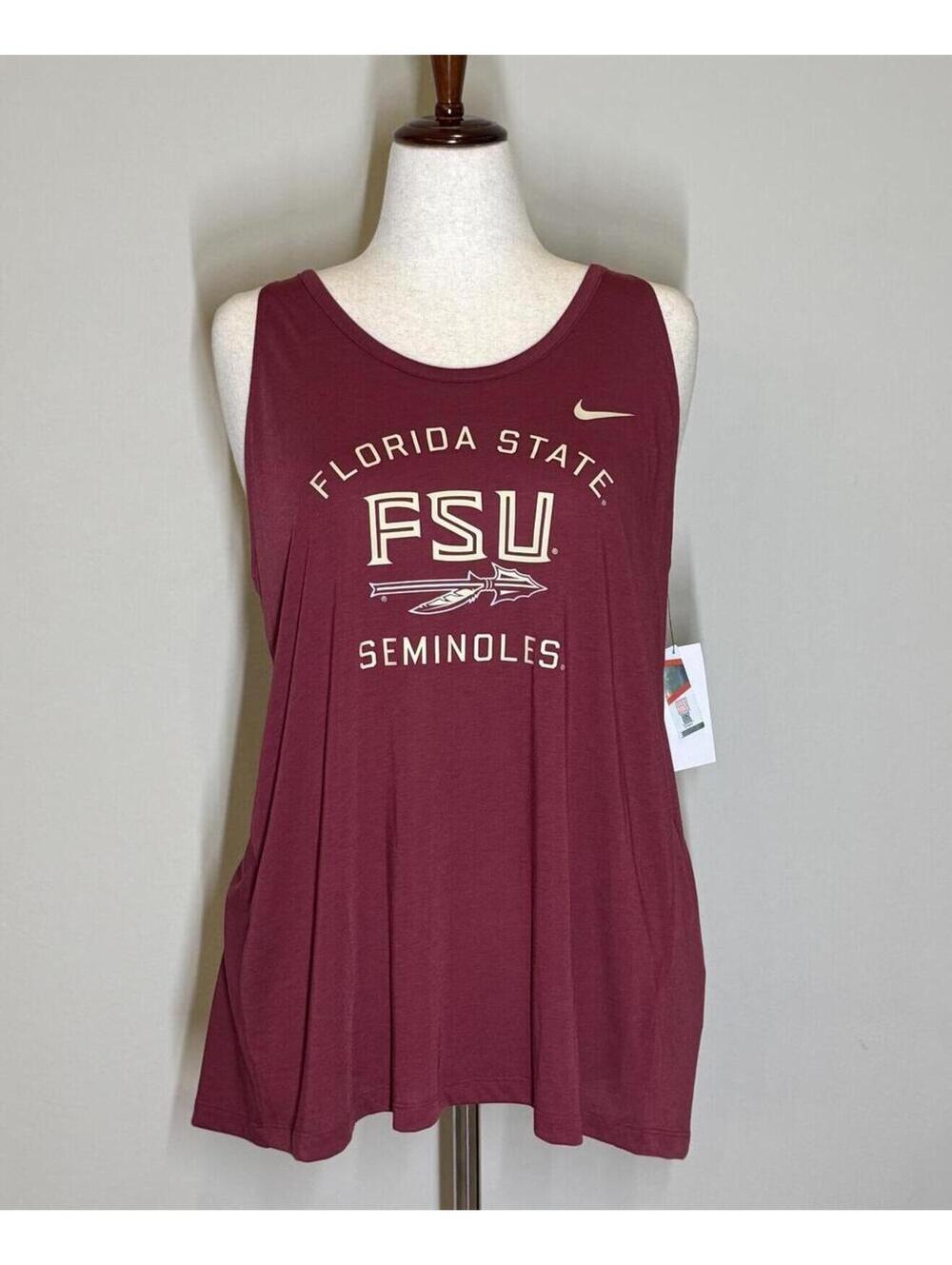 New Women's Nike FSU Florida State Seminoles Tank Top Size Large